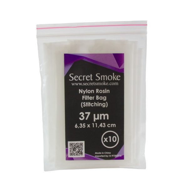 Bolsa Rosin Secret Smoke 37 micras 10uds con costura