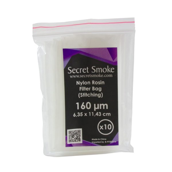Bolsa Rosin Secret Smoke 160 micras 10uds con costura