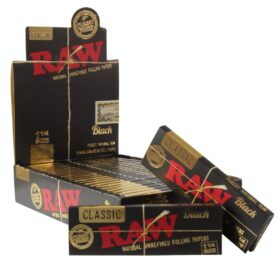 Raw Black 1 ¼ Box/24-50 Leaves