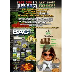 Promo BAC Fast Food Mineral 750ml + 1 semilla Girl Scout Cookies